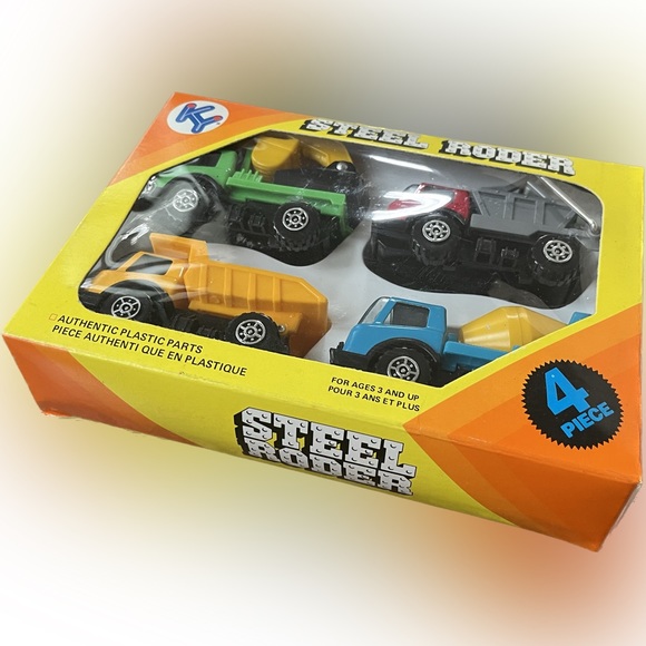 Vtg KY STEEL RODER Steelmates #4415 Construction 4-Piece Set. - Picture 2 of 3